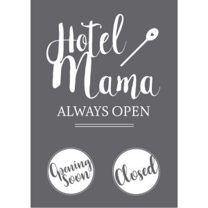 Siebdruck-Schablone  Hotel Mama  A4