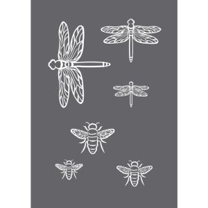 Pochoir de sérigraphie Insectes A5