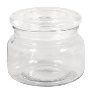 Storage jar with glass lid, 10cm ø