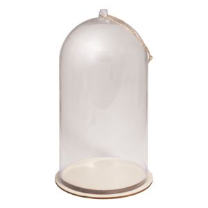 Plastic cloche with base, 11cm ø