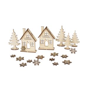 Wooden building kit Winter houses