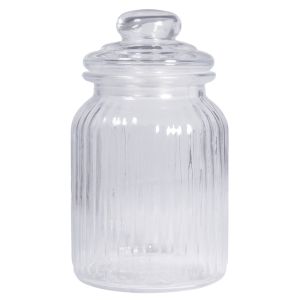 Storage jars, grooved, 11cm ø
