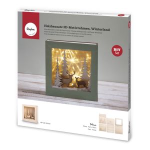 Holzbausatz 3D-Motivrahmen, FSC 100%