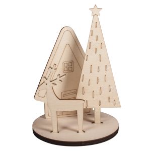 Wood plug-in parts  Winterhome , FSC100%