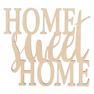 W.lettering  Home sweet Home , FSC 100%