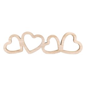 Wooden decorative objects Hearts