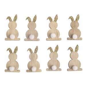 Wooden deco-shapes Rabbits