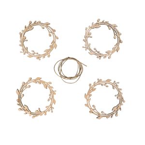 Holz-Deko Kränze, FSC Mix Credit, 8cm ø