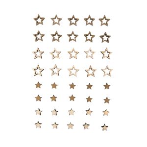 Decor.wood shapes Stars, FSC Mix Credit