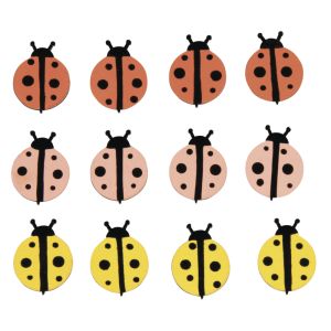 Holz Streuteile Marienkäfer