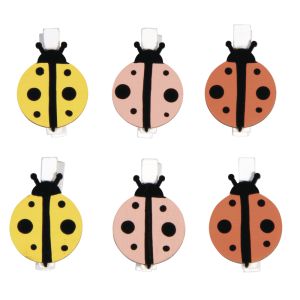 Wooden clothes pegs Ladybeetle