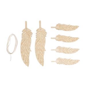 Holz Anhänger Feder, FSC Mix Credit