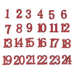 Chiffres p.calendrier de l'avent en bois