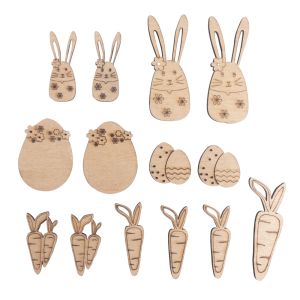 Wooden shapes Easter, FSC Mix Credit