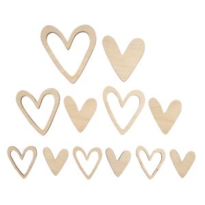 Wood deco Heart, FSC Mix Credit