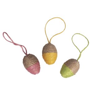 Deco Easter egg to hang, wrapped