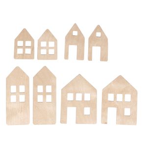 Plywood light up houses