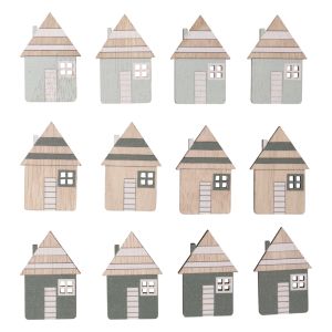 Wooden shapes to scatter House, FSC 100%