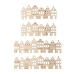 Veneer wood strip Nordic houses