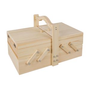 Wooden sewing boxes, FSC Mix Credit