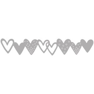 Stanzschablone: Herzgirlande