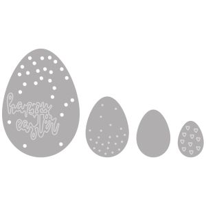 Set of punching templates: Easter eggs