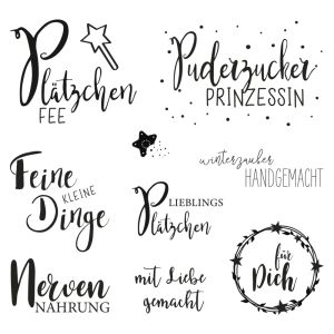 Clear Stamps -  Süße Grüße