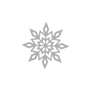 Punching templates Snowflake, 7cm ø