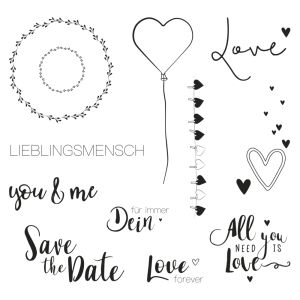 Clear Stamps - Love Greetings