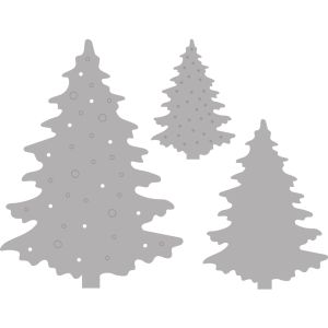 Punch template Winter forest