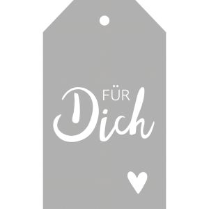 Punching template tag  Für Dich
