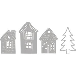 Gabarit de découpage Maisons d'hiver