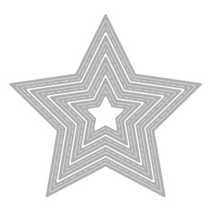 Stanzschablonen Stern Steppnaht