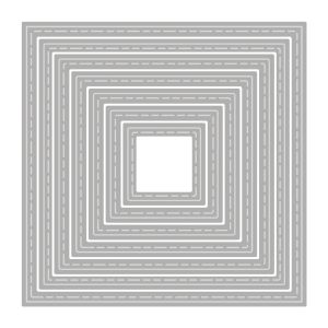 Stanzschablonen Quadrat Steppnaht