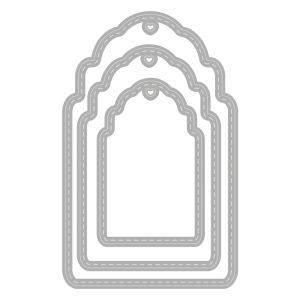 Stanzschablonen Anhänger Steppnaht