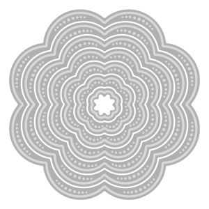 Stanzschablonen Blume Steppnaht