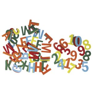 Filz-Buchstaben und Zahlen