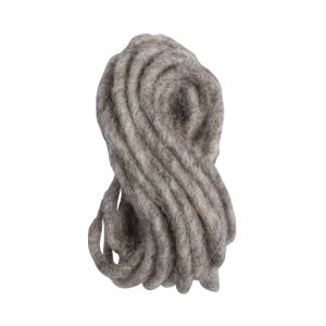 Cordon en laine avec coeur en jute, 5mm
