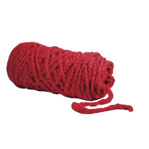 Cordon en laine avec coeur en jute, ø8mm