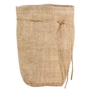 Jute bag with round bottom, 10cm ø