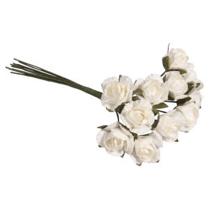 Small paper roses, 15mm ø