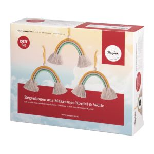 BP: Regenbogen aus Makramee Kordel+Wolle