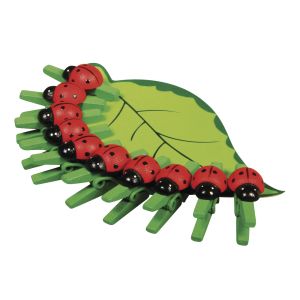 Holz Klammern Marienkäfer