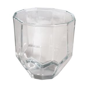 Glas jar,faceted