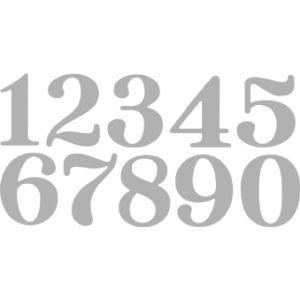 Gabarit découp. kit: Big Numbers