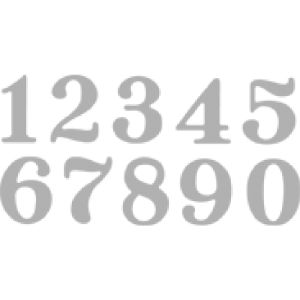 Punching stencil Set: Small Numbers