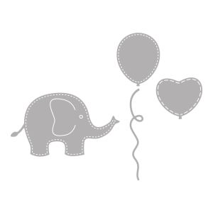 Punching stencil Set:  Baby Elephant