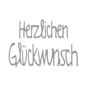 Stanzschabl. Set: Herzlichen Glückwunsch