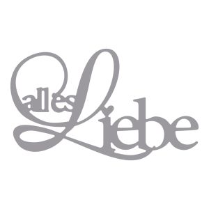 Punching stencil :  Alles Liebe