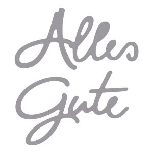 Punching stencil set:  Alles gute